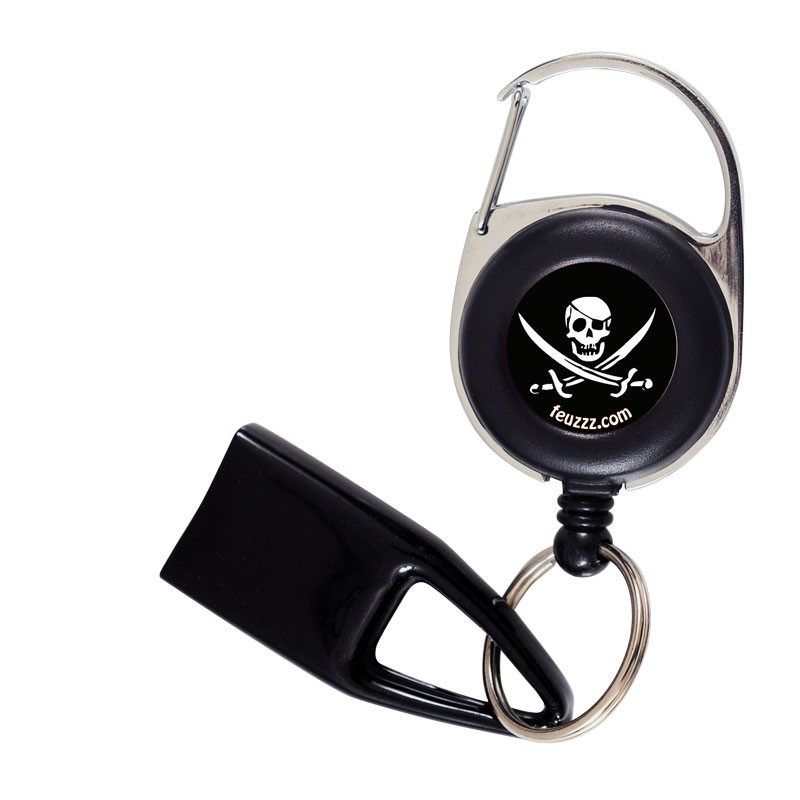 Feuzzz Pirate, porte briquet / clé USB / badge à enrouleur