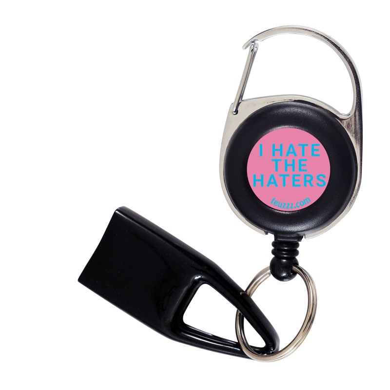 Flat Feuzzz I hate the haters, porte briquet / clé USB / badge à enrouleur