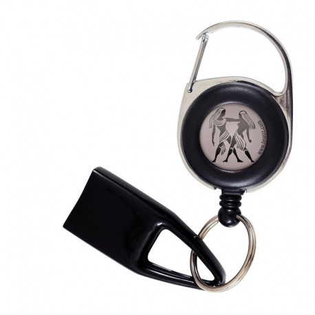 Feuzzz signe astro gémeaux , porte briquet / clé USB / badge à enrouleur