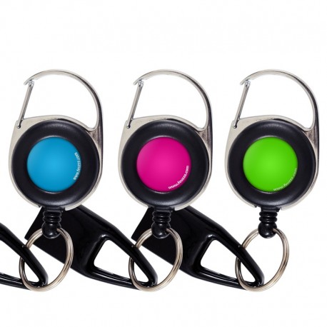 Pack 3 Feuzzz couleur unie , porte briquet / clé USB / badge à enrouleur