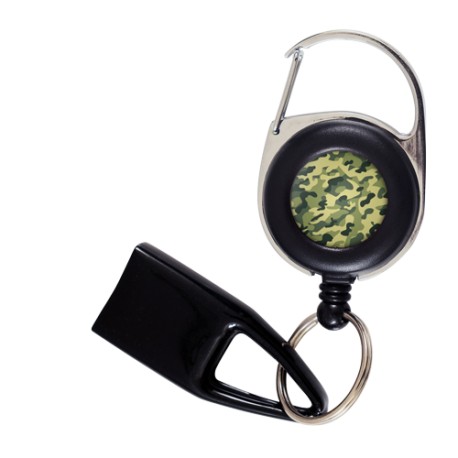 Feuzzz Camouflage, porte briquet / clé USB / badge à enrouleur