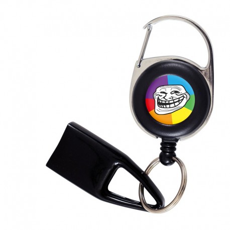 Flat Feuzzz Troll, porte briquet / clé USB / badge à enrouleur