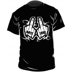 T-shirt Hate and Love